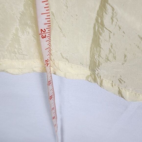 Oak & Fort Sheer Yellow Tie Back Blouse Size Small Fairycore Coquette Spring - Picture 6 of 6